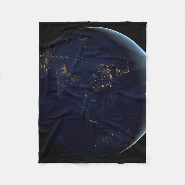 Manta Polar La ciudad de la Tierra se ilumina de noche en Asia (Anverso)