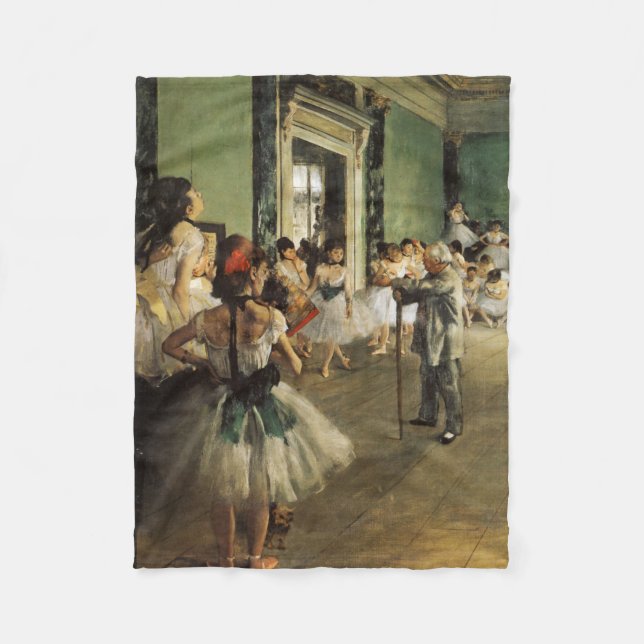 Manta Polar La Clase Ballet, 1874 Edgar Degas (Anverso)