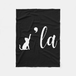 Manta Polar La Comma Del Gato Retro La Kamala Harris Por La Pr