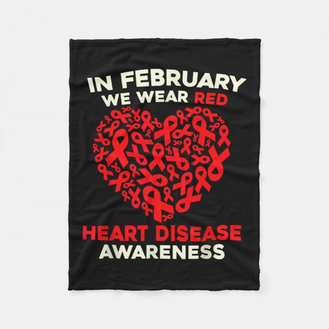 Manta Polar La Conciencia Sobre Las Enfermedades Cardíacas Se  (Anverso)