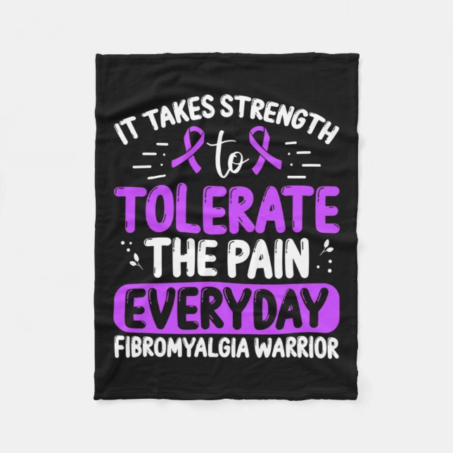 Manta Polar La Conciencia Toleró El Dolor De La Enfermedad Dia (Anverso)