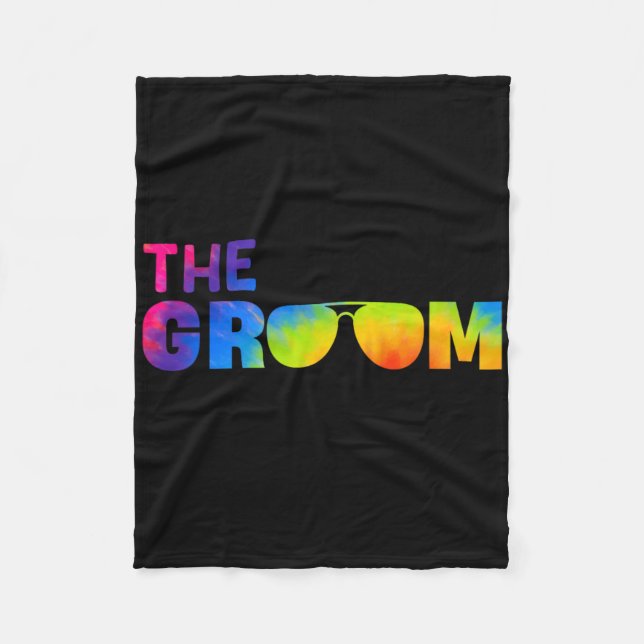 Manta Polar La Corbata del Novio Tie Dye Gafas Divertidas Fies (Anverso)