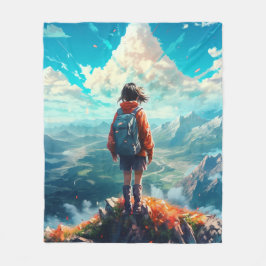 Manta Polar La cumbre en su alma | Anime Hiker Chica