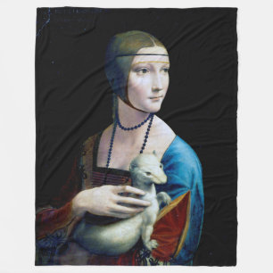 Manta Polar La Dama con un Ermio, Leonardo da Vinci