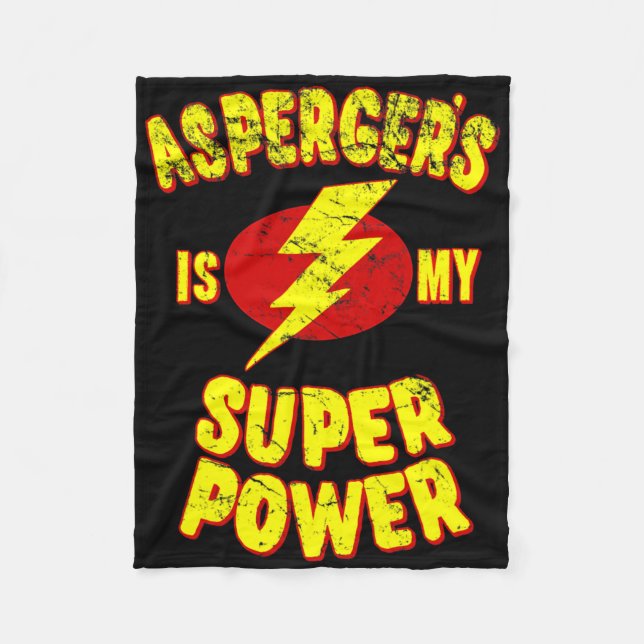 Manta Polar La de Asperger es mi superpotencia (Anverso)
