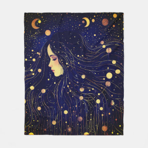 Manta Polar La diosa celestial Moon Stars Sky