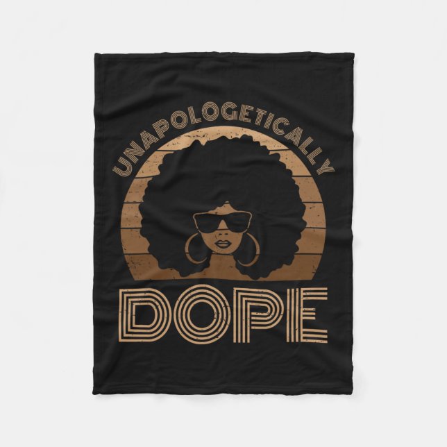 Manta Polar La droga sin arrepentimiento Melanin Afro Reina Ne (Anverso)