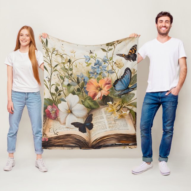 Manta Polar La escritura florece sereno (In situ)