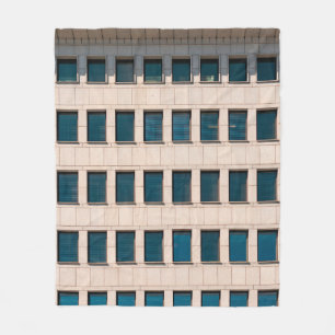 Manta Polar La fachada del edificio moderno de forma rectangul