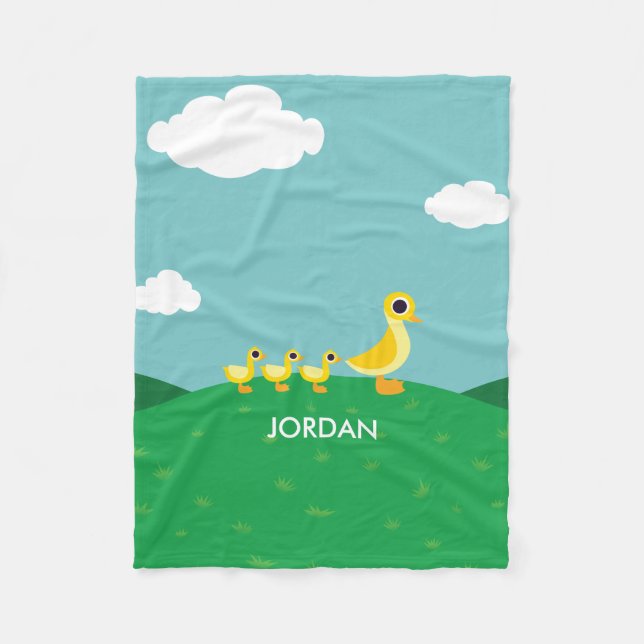 Manta Polar La familia del pato (Anverso)