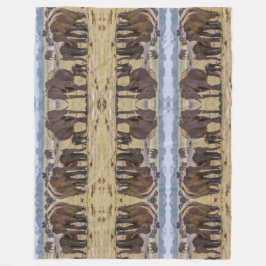 Manta Polar La familia Elephant caminando