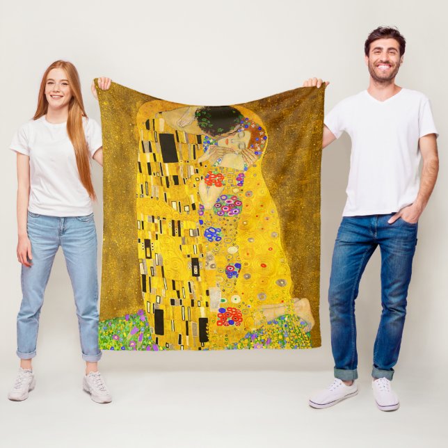 Manta Polar La famosa pintura de Gustav Klimt en The Kiss (In situ)