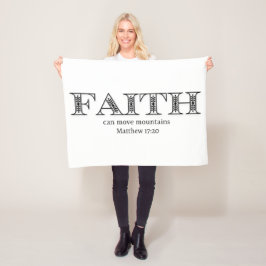 Manta Polar La fe puede mover montañas florales botánicas