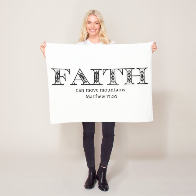 Manta Polar La fe puede mover montañas florales botánicas (In situ)