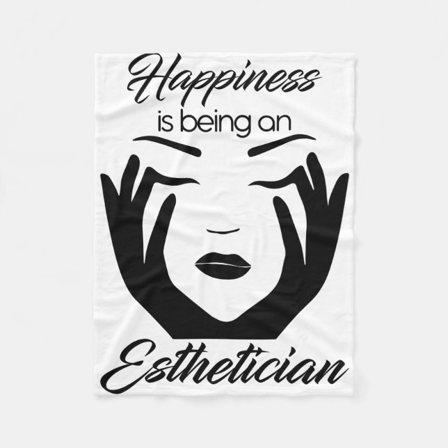 Manta Polar La Felicidad Es Ser Estético (Anverso)