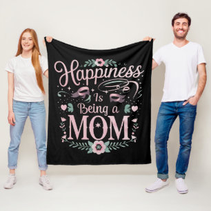 Manta Polar La Felicidad Es Ser Una Mamá Día de la Madre