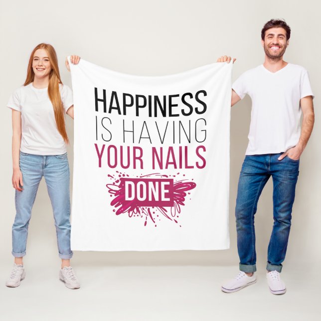 Manta Polar La felicidad linda está teniendo sus clavos hechos (In situ)