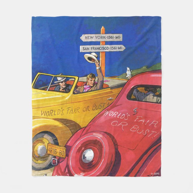 Manta Polar La feria o el busto de mundo (Anverso)