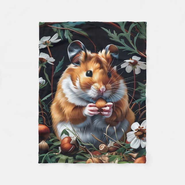 Manta Polar La fiesta de otoño de Hamster (Anverso)