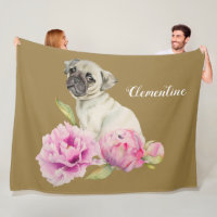 La flor el | del Peony del perro del barro amasado