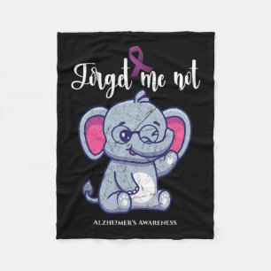 Manta Polar La flor elefante me olvida no Alzheimerheimer Awar