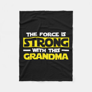 Manta Polar La Fuerza Es Fuerte Con Esta Mi Abuela 