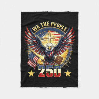 Manta Polar La gente 250 años águila americana cruz Biblia