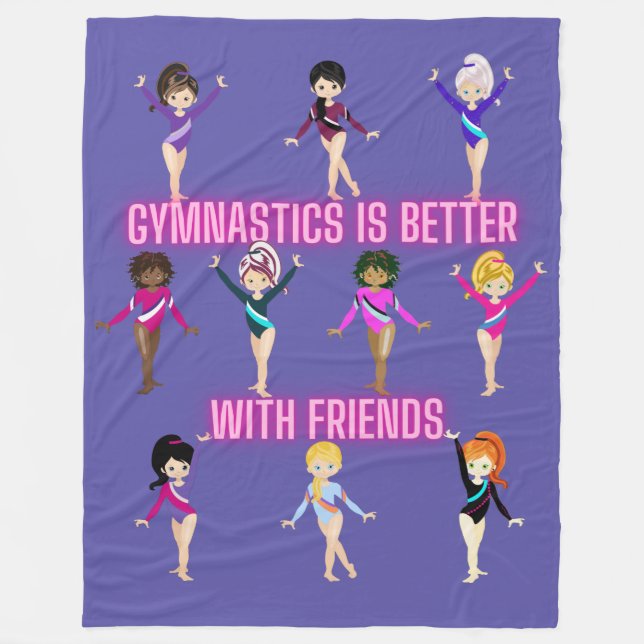 Manta Polar La gimnasia es mejor con los amigos (Anverso)