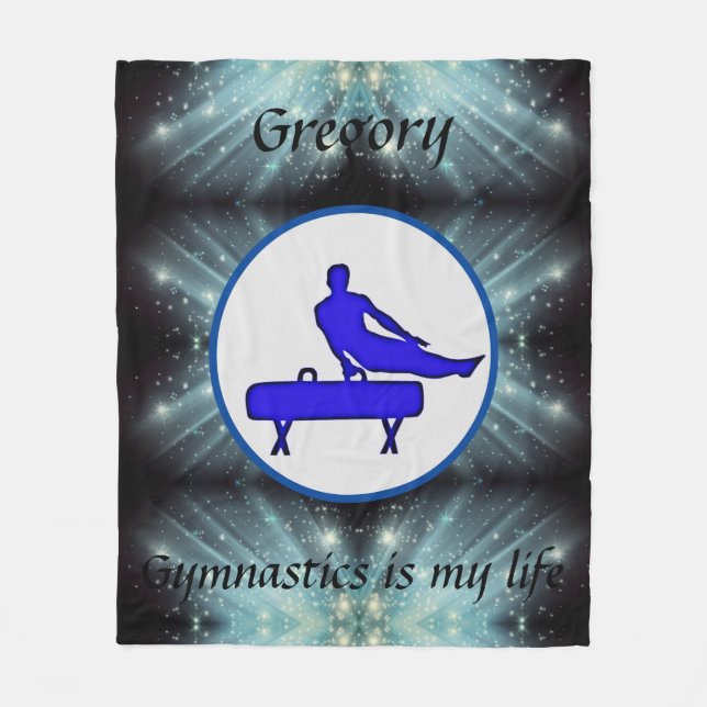 Manta Polar La gimnasia es mi vida - Gimnasia masculina (Anverso)