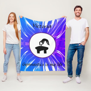 Manta Polar La gimnasia es mi vida - Personalizado Gymnast Vau