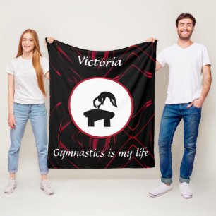Manta Polar La gimnasia es mi vida - Personalizado Gymnast Vau
