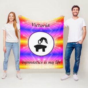 Manta Polar La gimnasia es mi vida - Personalizado Gymnast Vau