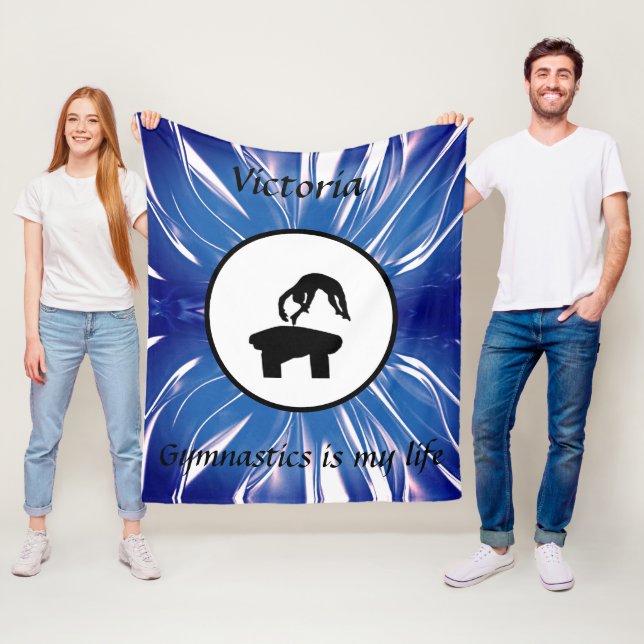 Manta Polar La gimnasia es mi vida - Personalizado Gymnast Vau (In situ)