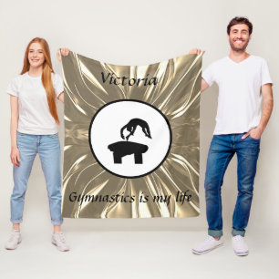 Manta Polar La gimnasia es mi vida - Personalizado Gymnast Vau