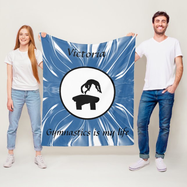 Manta Polar La gimnasia es mi vida - Personalizado Gymnast Vau (In situ)
