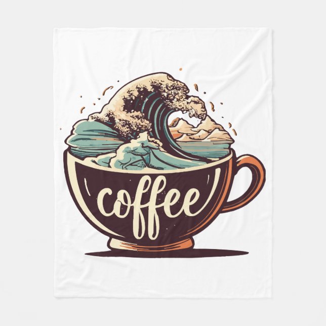 Manta Polar La Gran Ola De Café (Anverso)
