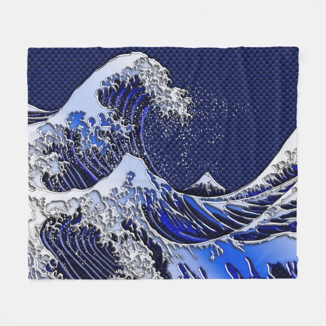 Manta Polar La gran ola de Hokusai estilos modernos (Frente (Horizontal))