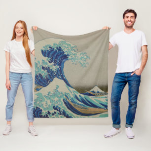 Manta Polar La gran onda del arte de Woodblock del japonés de