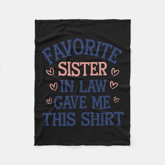 Manta Polar La Hermana Favorita En Derecho Me Dio Esto (Anverso)