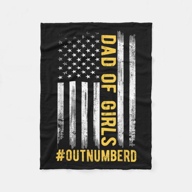 Manta Polar La hija del día del padre Navidad papá de Chicas s (Anverso)