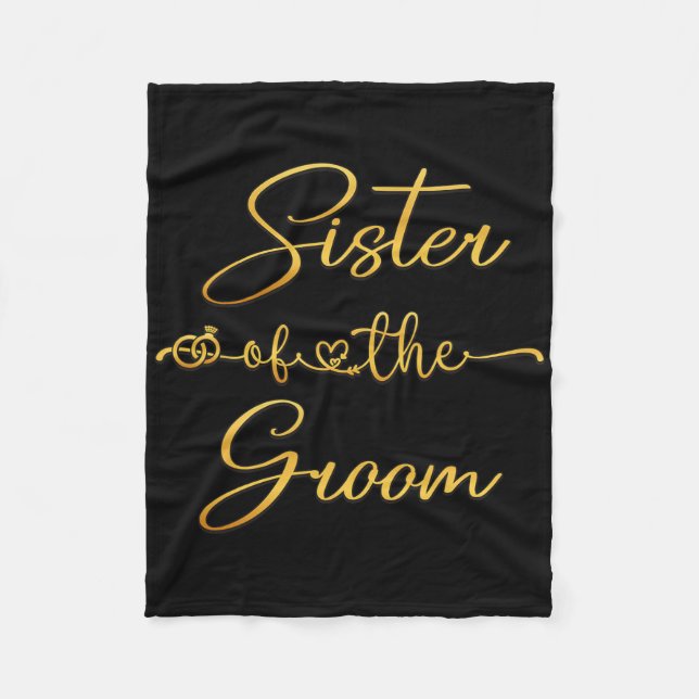 Manta Polar La Idea De La Hermana Del Partido De La Boda Groom (Anverso)