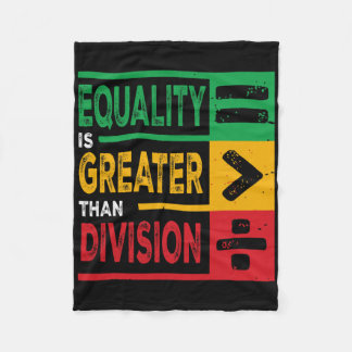 Manta Polar La igualdad es mayor que la división Math Bhm June