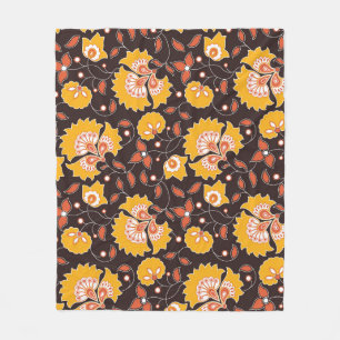 Manta Polar La inmaculada cosecha india de color floral