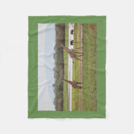 Manta Polar La jirafa hermana lindo personaliza destinos del