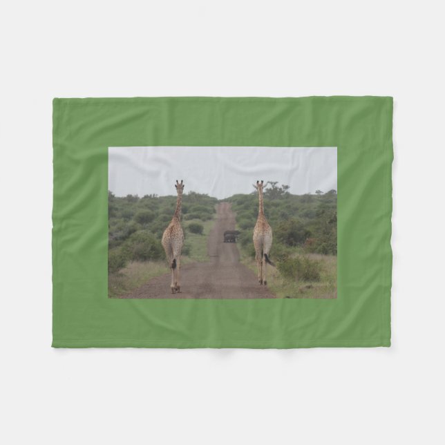 Manta Polar La jirafa hermana lindo personaliza destinos del (Frente (Horizontal))