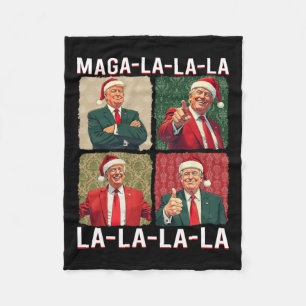 Manta Polar La La La Donald Trump engaña 47 Navidades feos 3