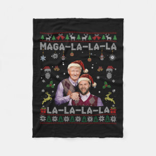 Manta Polar La La La Donald Trump engaña a 47 Navidades feos s