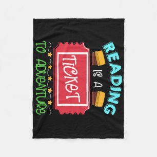 Manta Polar La Lectura De Regalos De Lectores Es Un Billete A