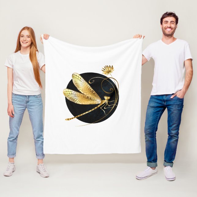 Manta Polar La libélula dorada en círculo negro (In situ)