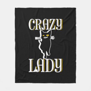 Manta Polar La loca dama del gato